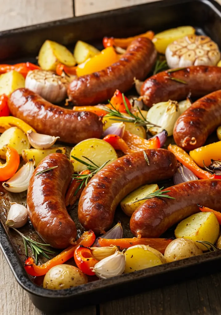 How To Cook Beef Sausage Perfectly Every Time 4 Beef Smoked Sausage Sheet Pan Dinner