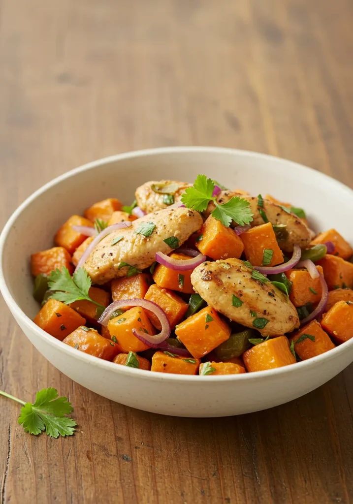 5 Quick & Healthy Chicken Breakfast Recipes For You 5 Chicken and Sweet Potato Hash