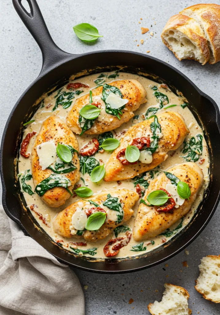 7 Best Gluten Free Chicken Recipes To Try Tonight 6 Creamy Tuscan Chicken with Spinach