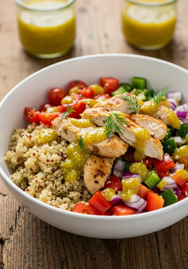 Quick and Tasty Blackstone Chicken Recipes to Make 5 Mediterranean Blackstone Chicken Bowls