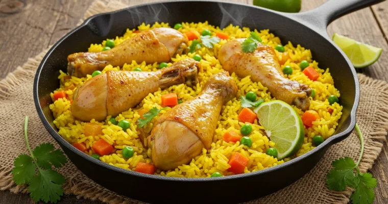 chicken and yellow rice recipe