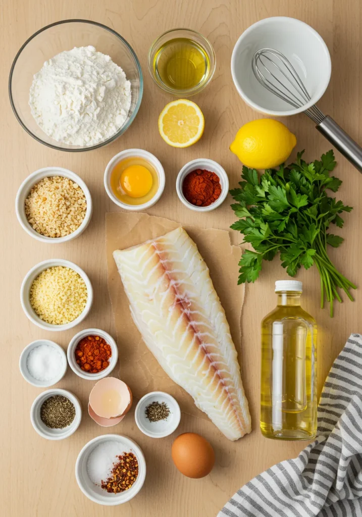 The best way to make fried cod fish: Easy 20-Minute Recipe 2 fried cod fish ingredient