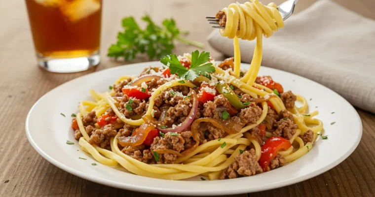 ground beef noodle recipe
