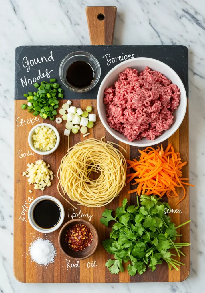 How to Make a Savory Ground Beef Noodle Recipe Tonight 2 ground beef noodle recipe ingredients