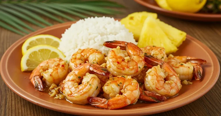 hawaiian garlic shrimp