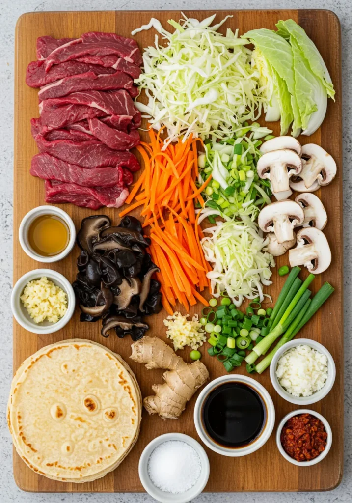 Terrifyingly Tasty Moo Shu Beef – Your New Favorite Dish 2 moo-shu-beef ingredients