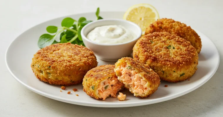How To Make Juicy & Crispy Salmon Cake Recipe