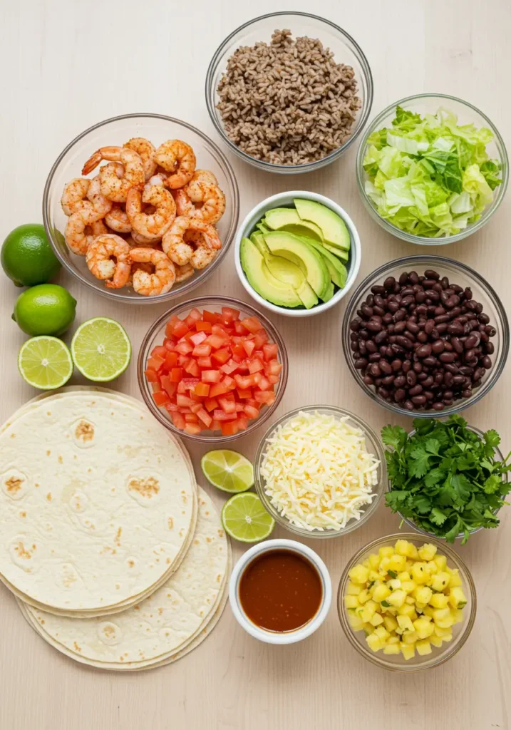 Ultimate Shrimp Burrito Guide: Tips For Perfect Results 2 shrimp burrito ingredients