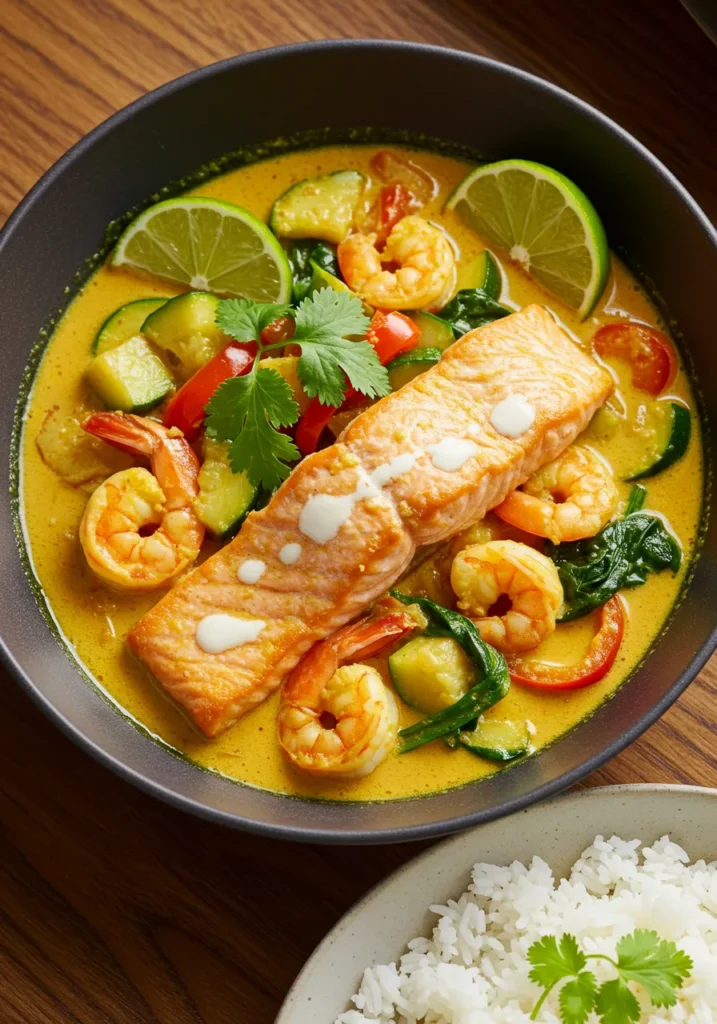 5 Easy Salmon and Shrimp Recipes You'll Love 6 Coconut Curry Salmon and Shrimp