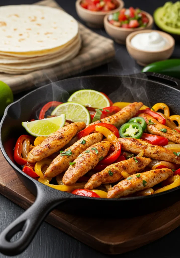 5 Easy Chicken and Bell Pepper Recipes for Busy Weeknights 4 Skillet Chicken and Bell Pepper Fajitas